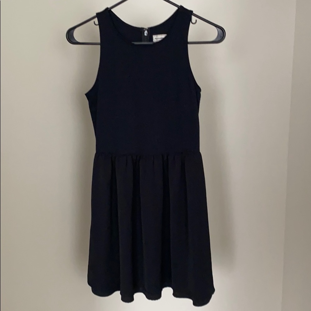 Black mini dress